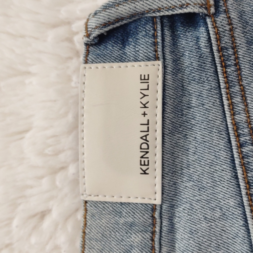 Kendall & Kylie Women's Blue Denim Shorts - Picture 7 of 13